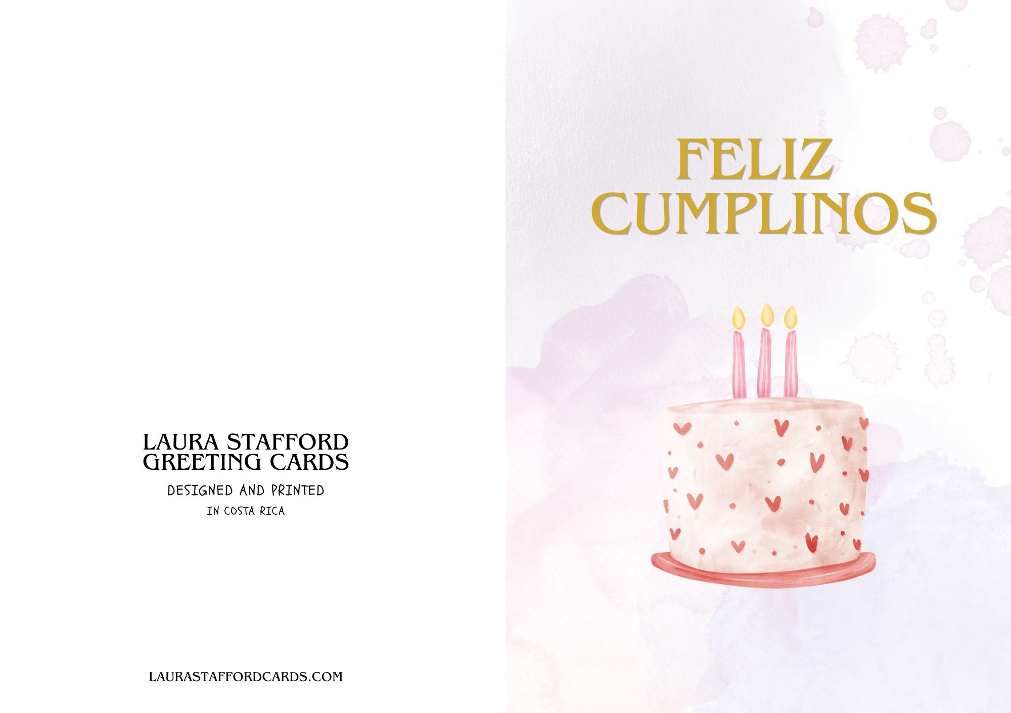 Feliz Cumpleaños — Tarta de Corazones