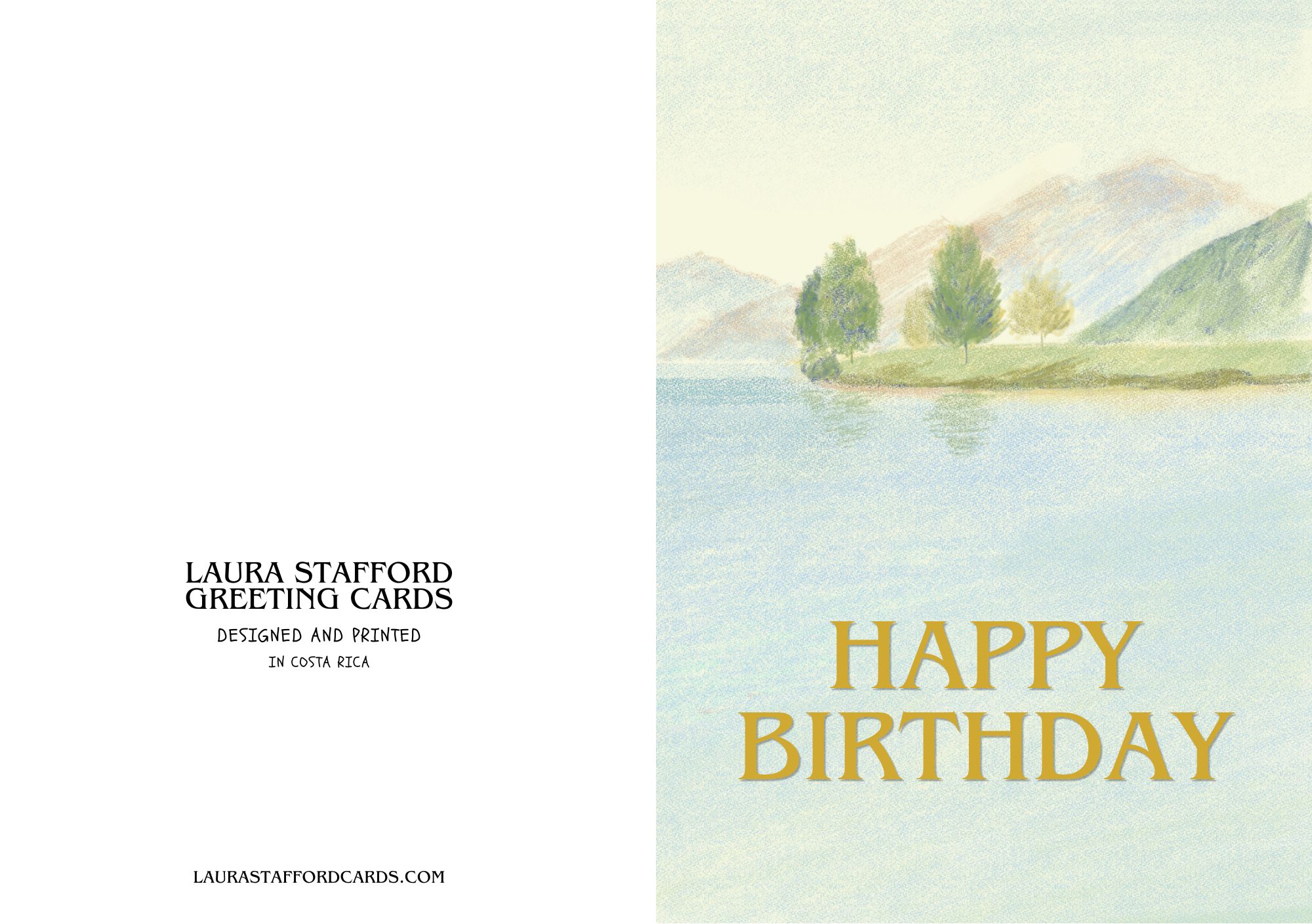 Happy Birthday — Lake at Sunrise