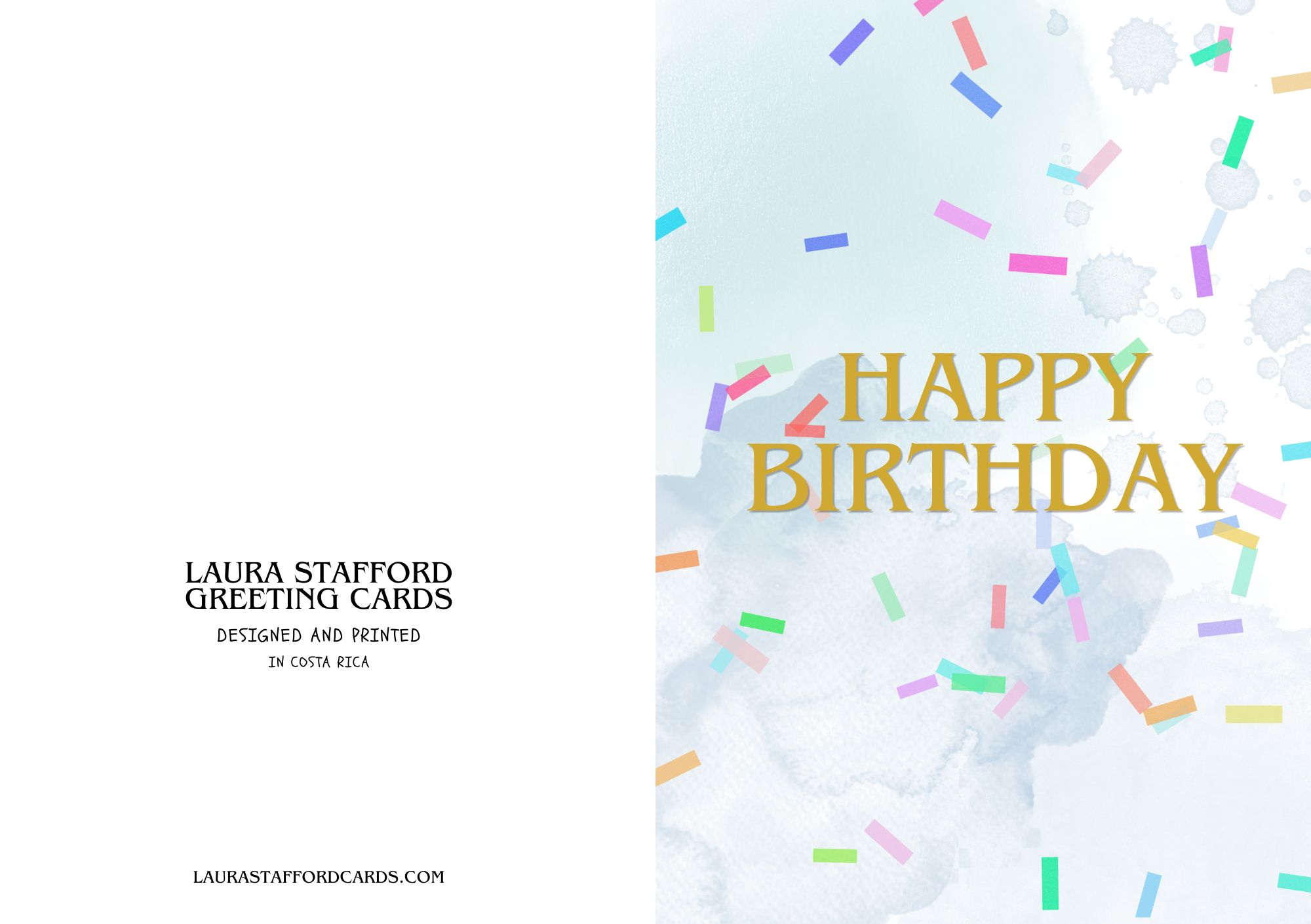 Happy Birthday — Falling Confetti