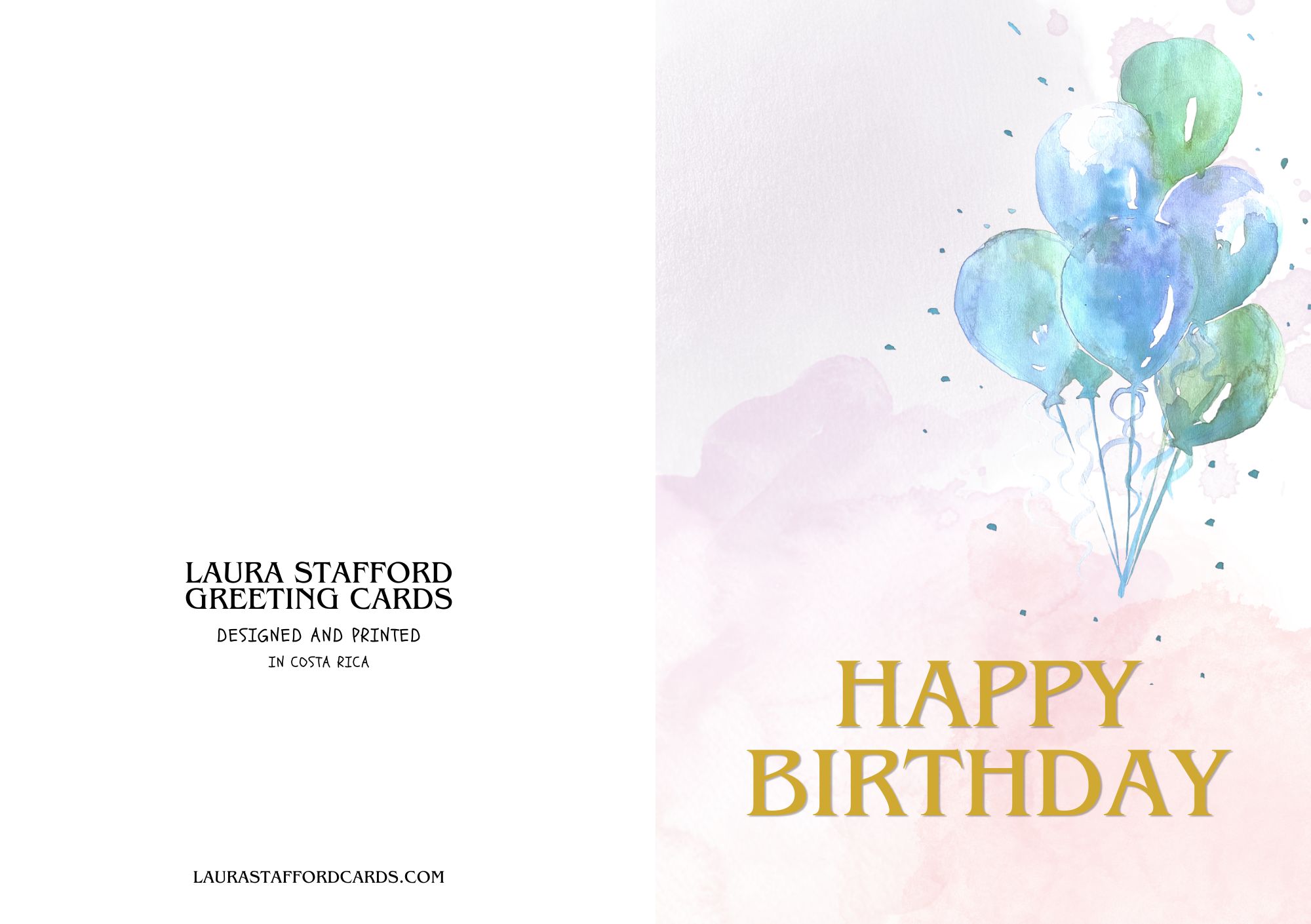 Happy Birthday — Blue Balloons