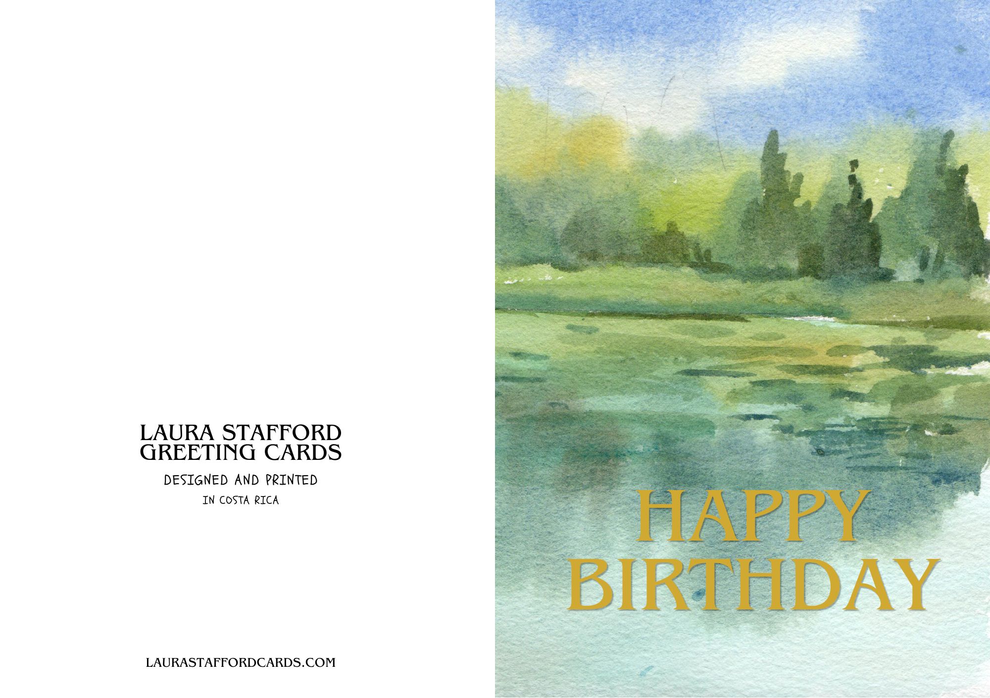 Happy Birthday — Forest Reflection
