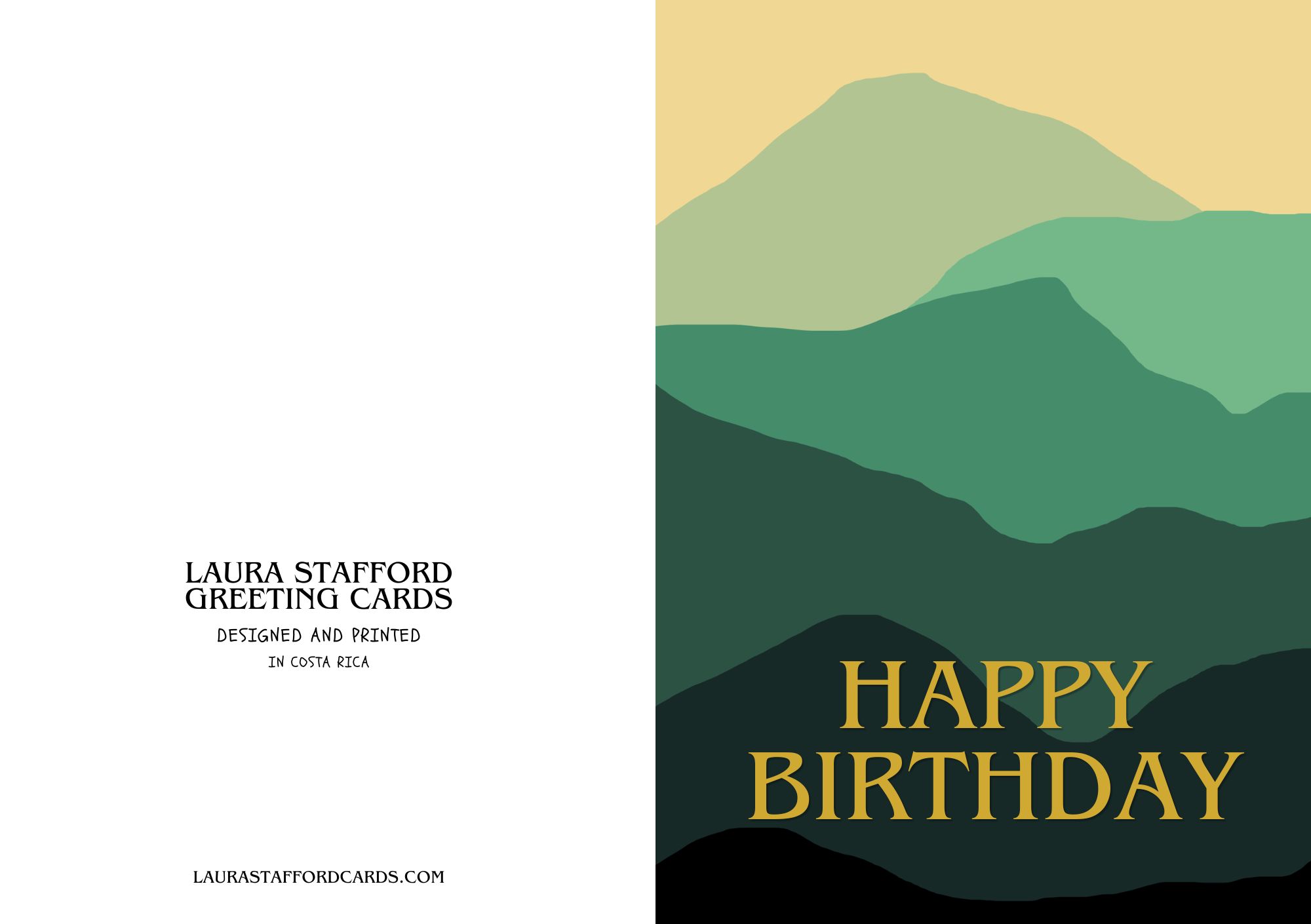 Happy Birthday — Mountain Layers