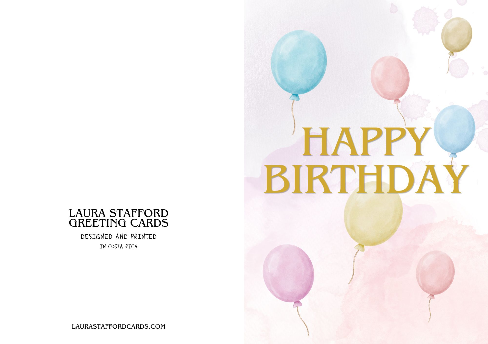 Happy Birthday — Pastel Balloons
